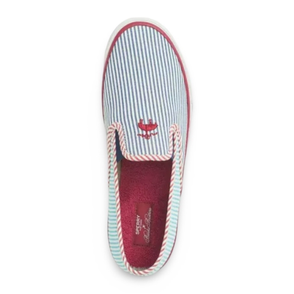 Sperry X Brooks Brothers
"Seersucker" Slip On Boat Shoe - Picture 2 of 7